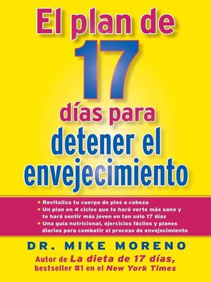cover image of El Plan de 17 dias para detener el envejecimiento